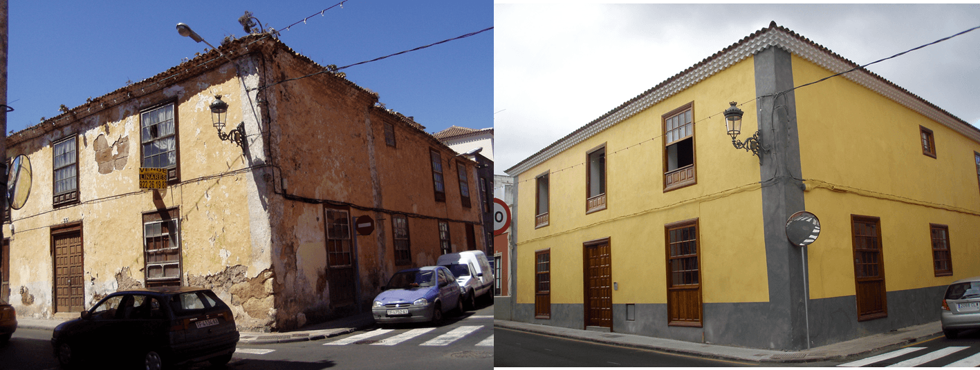 El Cabildo convoca un procedimiento para otorgar subvenciones para obras de conservación o restauración de fachadas y cubiertas en edificios históricos de titularidad privada